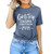 Girls Trip Cheaper Than Therapy 2021 Shirts for Women Girls Trip T Shirt Funny Letters Print Shirt Tees -Blue- Large-