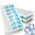 3 Packs Ice Cube Trays Silicone Ice Cube Trays with Lids Easy Release Ice Trays Make 42 Large Ice Cube Flexible BPA Free Stackable Ice Cube Trays