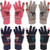 4 Pairs Texting Gloves Touchscreen Gloves Stretch Knitted Mechanic Gloves Warm Knit Winter Gloves Gifts for Women