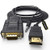 HDMI to VGA Cable Adapter with 3.5mm Audio Cord, NewBEP 1080P HD 6ft/1.8m Gold-Plated HDMI Male to VGA Male Active Video Converter Cord Support Notebook PC DVD Player Laptop TV Projector Monitor Etc