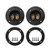 Bluecell 1-Pair 3 DIY 2-Way Speaker Box Binding Post Round Jacks Terminal Cup Connector Subwoofer Plug