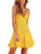 REDWOON Womens Sexy Lace Mini Swing Skater Dress V-Neck Sleeveless Hem Backless Short Beach Party Club Dresses -7 Yellow- L- REDWOON Womens Sexy Lace Mini Swing Skater Dress V-Neck Sleeveless Hem Backless Short Beach Party Club Dresses -7 Yellow- L-