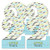 2nd Birthday Dashing Little Man Mustache Party - Two Shaped Decorations DIY Second Birthday Party Essentials - Set of 20