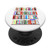 Reading Books Book Shelves Library Book Lover Bookworm Nerd PopSockets PopGrip- Swappable Grip for Phones  and  Tablets