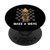 Chessboard Pattern With Sloth Bishop Piece - Chess PopSockets PopGrip- Swappable Grip for Phones  and  Tablets