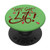 Let's Get Lit Funny Drinking Christmas Light Typography PopSockets Grip and Stand for Phones and Tablets