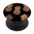 Rose Pineapple Pattern Black PopSockets PopGrip- Swappable Grip for Phones  and  Tablets