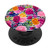 Watercolor Flowers Floral Pink Rose Navy Stripes PopSockets PopGrip- Swappable Grip for Phones  and  Tablets