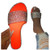 cooki Sandals for Women- Women's Rhinestone Flat Slippers Sandals Open Toe Beach Travel Shoes Summer Ladies Slides Flip Flops Orange