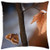 LESGAULEST Throw Pillow Cover -18x18 inch- - Branch Leaves Brown True Leaves Butterfly Nature