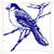 LESGAULEST Throw Pillow Cover -18x18 inch- - Canada Jay Blue Bird Branch Sitting Perched Avian