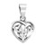 AeraVida Petite and Cute Celtic Knot Heart .925 Sterling Silver Pendant