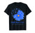 Faith Hope Love Colon Cancer Awareness Flower Blue Gifts T-Shirt