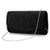 ZIUMUDY Womens Satin Pleated Evening Bags Party Clutches Bridal Shoulder Chain Handbags -Black-