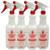 EZPRO USA Red Empty Spray Bottles 16 oz for Cleaning Solutions- Squirt Bottles for Cleaning- Spray Bottle- Squirt Bottle- 4 Pack