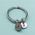 Orange keychain- orange charm- food keychain- personalized keychain- initial keychain- initial charm- customized- monogram
