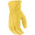 West Chester 84000 Master Guard Premium Grain Cowhide Leather  Yellow- X-Large- Shirred Elastic Wrist Cuff Driver Gloves with Keystone Thumb. Work Apparel