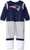 NFL New England Patriots Unisex-Baby Footysuit Coverall- Blue- 18 Months