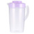 Yardwe Plastic Pitcher with Handle Water Jug Carafe for Hot Cold Water Iced Tea and Juice Beverage 2L -Purple-