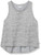 Danskin Women's Essential Camo Racer Back Tank- Light Heather Grey- Large