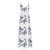 Women Summer Casual Dress- Sexy Butterfly Print Sundress Fashion Crewneck Dresses Elegant Maxi Dress White