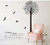 HUANGS Art Mural Large Tree Nursery Kids Room Forest Pastoral Bird Branch Leaves Love Quote Wall Decal Bedroom Living Room Vinyl Finish Size 110X120Cm Creative Wall Sticker Decoration