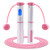 Jump Rope- Aforfu Skipping Rope with Calorie Counter- Adjustable Digital Jump Rope with Calorie Counter for Fitness- Crossfit- Exercise- Workout- Boxing- Gym -Pink-