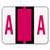 Smead 67071 A-Z Color-Coded Bar-Style End Tab Labels Letter A Red 500/Roll