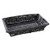 Basket with False Bottom Black Wicker - 8inch L x 12inch W x 2 1/2 H