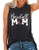 Baseball Mom Tank Tops Women Baseball Graphic Tee Shirts Sleeveless Summer Letter Print Shirt Tops -Grey- XX-Large-