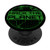 Hack the Planet - Green Globe Design for Computer Hackers PopSockets PopGrip- Swappable Grip for Phones  and  Tablets