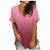 Plus Size T Shirts for Women Tie Dye V-Neck Rolled Short Sleeve Tunic Tops Summer Casual Loose Blouse Shirt Basic Tees