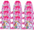 12 Pack Unicorn Gift Bags, 13" Unicorn Drawstring Backpack Birthday Treatbags Party Favors Bags