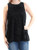 Alfani Womens Velvet Burnout Casual Top Black 14