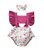 Newborn Kids Baby Girls Clothes Floral Jumpsuit Romper Playsuit Backless Ruffle Headband Sunsuit Outfits