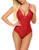 Avidlove Womens Sexy Lingerie Lace Teddy Bodysuit One Piece Babydoll -Red-M-