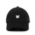 Crying Cat Baseball Cap Embroidered Cotton Adjustable Dad Hat Black