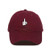 DSGN By DNA Middle Finger Dad Baseball Cap Embroidered Cotton Adjustable Dad Hat Burgundy