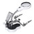 Helping Hands Magnifier Station- mlogiroa 4.5X 11X Magnification LED Lighted Magnifying Glass with Warm/Cold Light- Auxiliary Clamp and Alligator Clips for Soldering- Crafting- Micro Objects