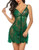 Avidlove Lingerie for Women Babydoll Sexy Lace Chemise Bridal Lingerie for Women Sexy Lace Nightdress Dark Green- L