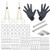Jconly Piercing Kit - 84Pcs Professional Body Piercing Kit Piercing Needles 14G-16G Piercing Clamps Belly Ring Tongue Tragus Nipple Nose- Body Piercing Kit