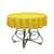 KS LINENS Polyester Round Tablecloth 54inch -Yellow-