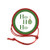 Napkin Knots Christmas Holiday Napkin Ring Decoration - Ho Ho Ho Ornament -Pack of 10-