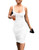 Mokoru Women's Casual Basic Pencil Tank Dress Sexy Sleeveless Bodycon Midi Club Dress- Medium- White