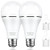 Rechargeable Emergency Light Bulb for Power Outage Battery Operated 6500K 1500mAh 15W 80W Equivalent LED Bulb with Hook for Home Power Failure- Camping- Hiking- Hurricane -2 Pack-