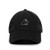 Rabbit Baseball Cap Embroidered Cotton Adjustable Dad Hat Black