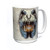 The Mountain Unisex-Adult's Silver Rex Skull Coffee Mug- white- 15oz