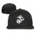 Syolin Unisex Flat Bill Hat USMC Snapback Cap Adjustable Baseball Cap Black Syolin Unisex Flat Bill Hat USMC Snapback Cap Adjustable Baseball Cap Black