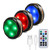 LED Under Cabinet Lighting- LEASTYLE Rechargeable Wireless Puck Lights Closet Light with Remote- Under Counter Lighting 3 Pack Bookshelf Light Stick On Lights
