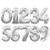 Tamengi 16inch Silver Mylar Balloons- Foil Balloons- Mylar Balloons- Jumbo Number Balloons- Number Balloons- Birthday Balloons- Silver Balloons